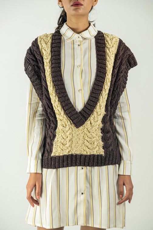 Robe avec Pull Maille