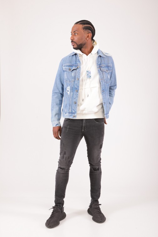 VESTE JEAN BLEU