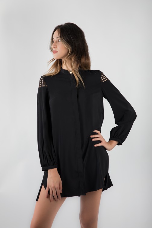 Robe Chemise Issey noire