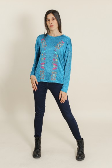 T-Shirt Berbère Bleu