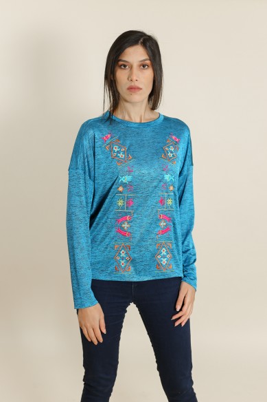 T-Shirt Berbère Bleu
