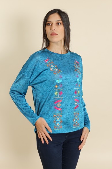 T-Shirt Berbère Bleu