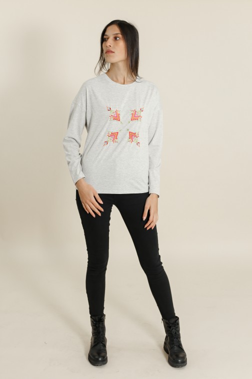 T-Shirt Zina Gris
