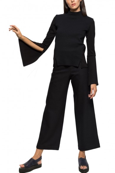 Architectural knit top