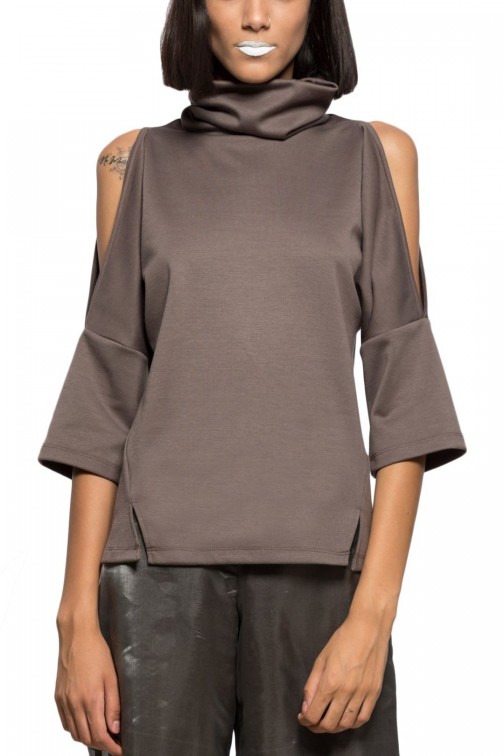 Off the shoulder knit top