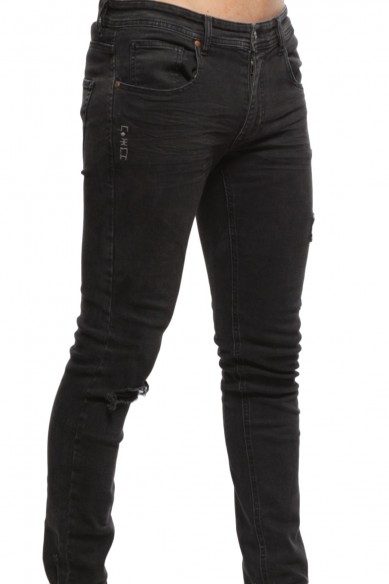 Jean super skinny clearance noir homme
