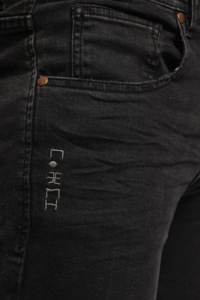 PANTALON JEAN NOIR SKINNY & STRETCH