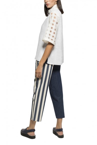 Half striped jeans