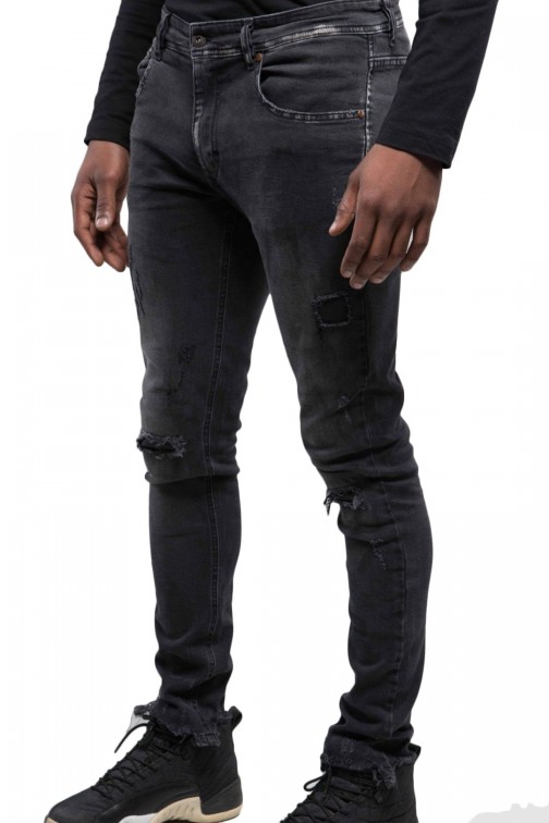 PANTALON JEAN HOMME NOIR D LAV