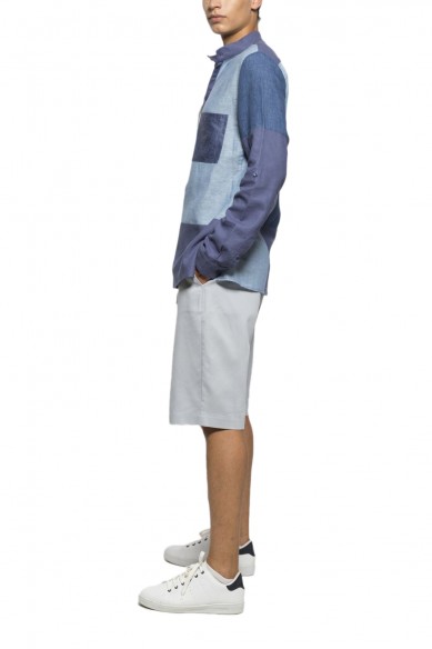 Hassene patchwork shirt