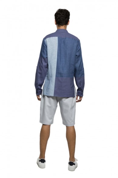 Hassene patchwork shirt