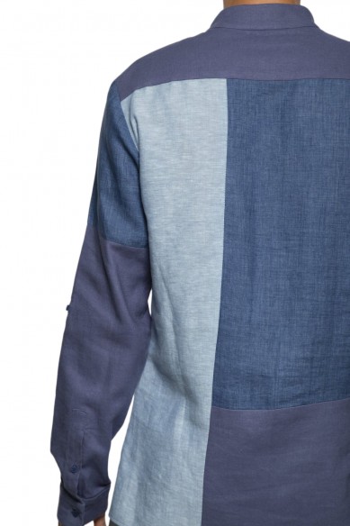 Hassene patchwork shirt