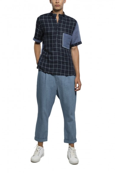 Rolled up baggy pants