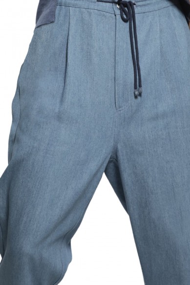 Rolled up baggy pants