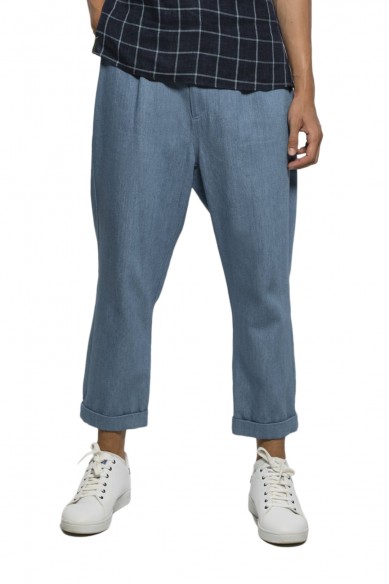 Rolled up baggy pants